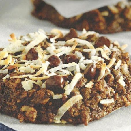 Double Chocolate Coconut Oatmeal Cookies