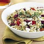 Orzo, Feta, and Tomato Salad with Marjoram Vinaigrette