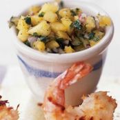 Coconut Shrimp with Pineapple Salsa