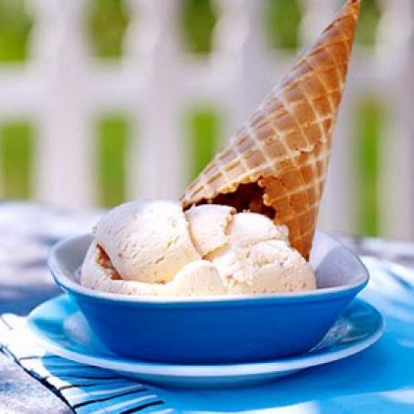 Flamm's Peach Ice Cream