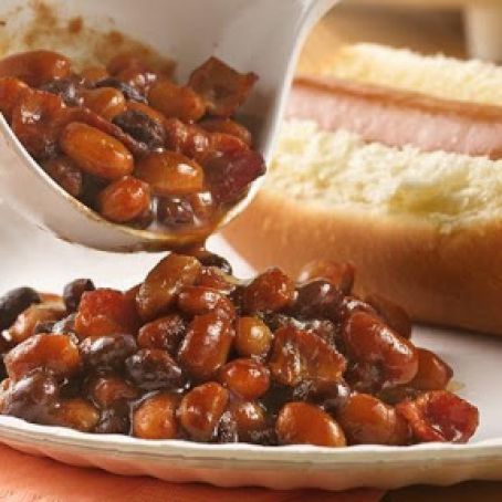 Slow Cooker Barbecued Beans