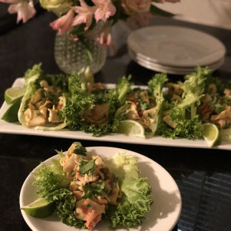Spicy Southwest-Style Louis Kemp Crab Delights Lettuce Wraps