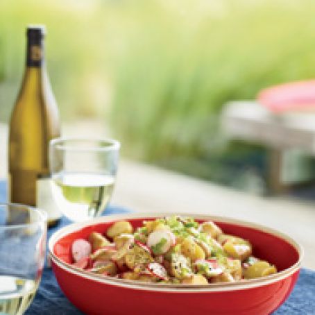 Baby Potato Salad with Radishes and Celery