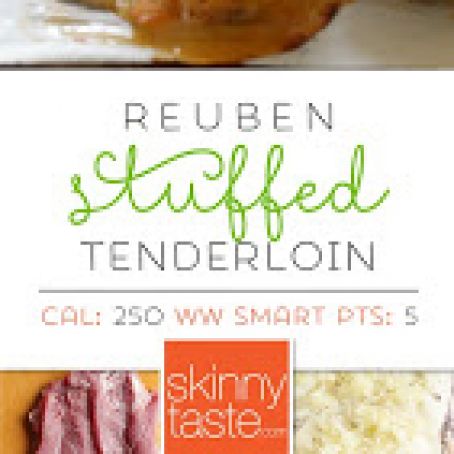 Reuben-Stuffed Pork Tenderloin