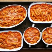 Pasta with Cauliflower in a Spicy Pink Sauce