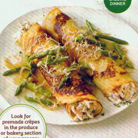 Chicken & Asparagus Crepes
