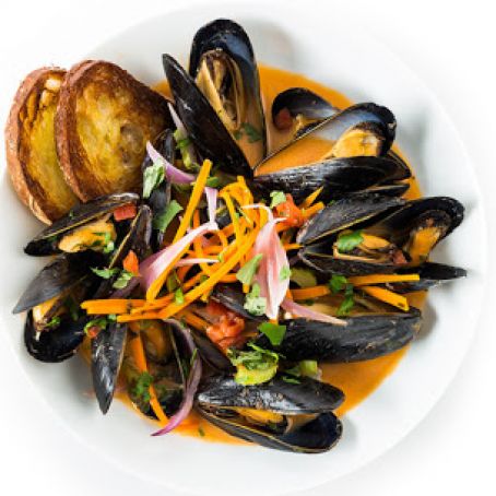 Red Curry Mussels