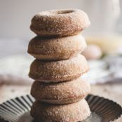 Eggnog Donuts with Bourbon Butter & Spiced Sugar