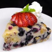 Blueberries-in-Milk Crustless Pie