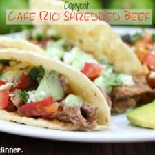 Copycat Cafe Rio Shredded Beef Tacos