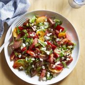 Tomato-Watermelon Salad With Feta, Olives & Pistachios