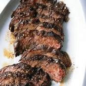 Hanger Steak with Warm Bulgur Salad