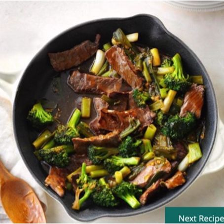 Saucy Chicken or Pork with Broccoli