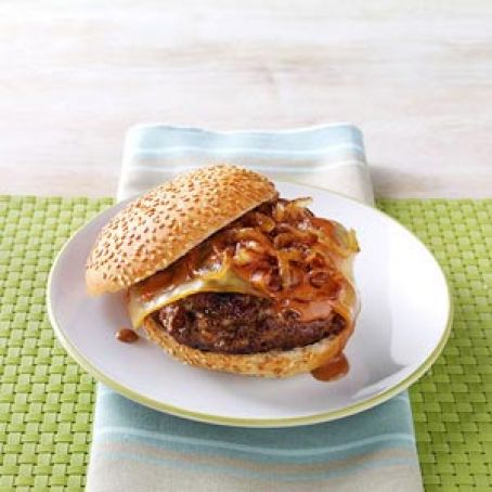 Sweet Onion BBQ Burgers Recipe