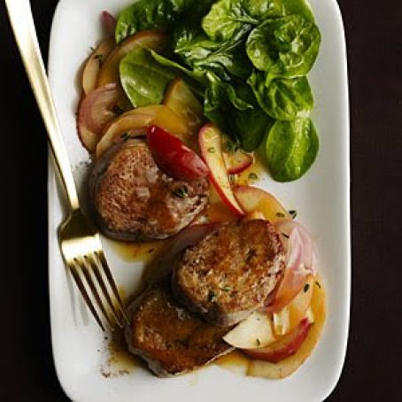 Spiced Pork (Tenderloin) with Sauteed Apples
