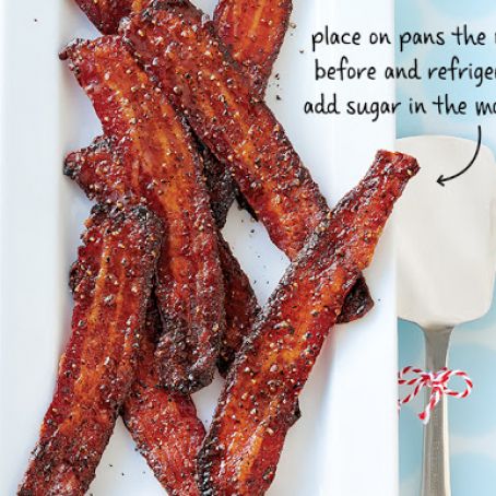 Brown-sugar-baked bacon