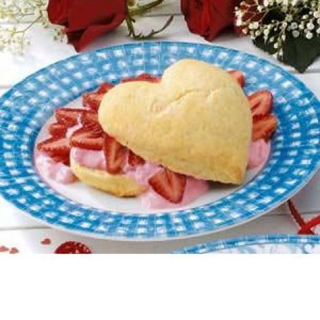 Valentine Strawberry Shortcake