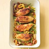 Pan-Roasted Chicken With Lemon-Garlic Green Beans