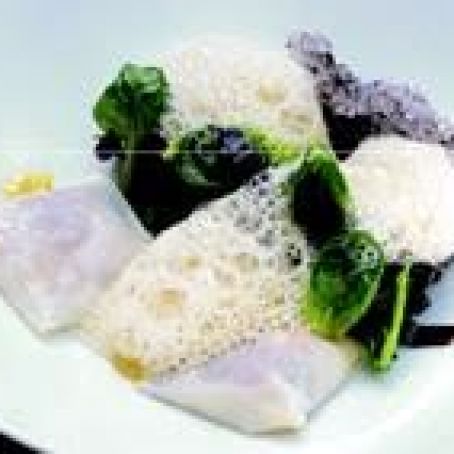 Tea-Flavored Oyster Ravioli and Oyster Caviar
