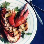 GRILLED LOBSTER & POTS w/BASIL VINAIGRETTE