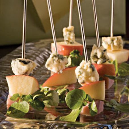 Ham and Blue Cheese Skewers