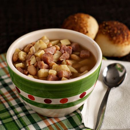 Ham, Bean and Sweet Potato Soup