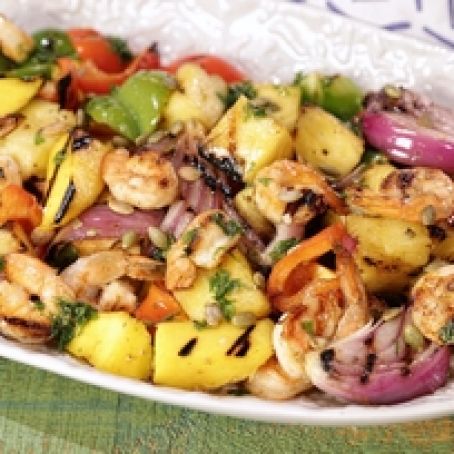 Grilled Shrimp Salad, Tropical