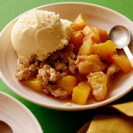 Louie and Pete's Peach Crisp