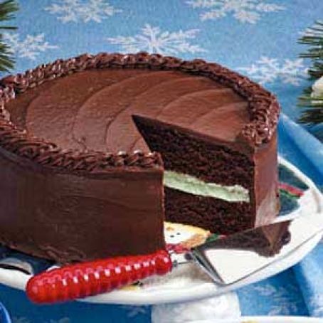 Chocolate Mint Layer Cake Recipe