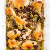 Roast Chicken with Olive Raisin Sauce