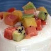 Coconut Panna Cotta with Tropical Fruit
