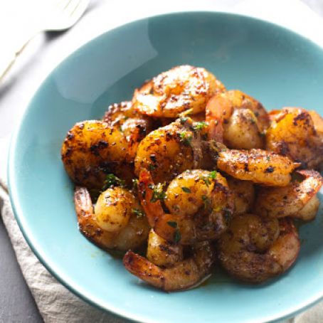 Spicy Shrimp with Orange Brown Butter Sauce