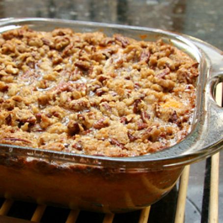 Sweet Potato Casserole Recipe with Pecan Topping