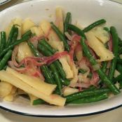 Green Beans with Parsnips and Pickled Red Onions