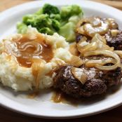 Hamburger Steak with Gravy Recipe-TRY