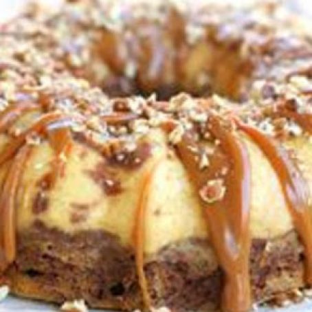 Chocolate Caramel Turtle Flan