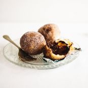 Sea Salt Caramel Truffle Brioche Doughnuts
