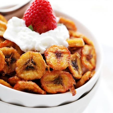 Baked Banana Chips