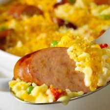 Smoked Sausage & Cheesy Rice Casserole