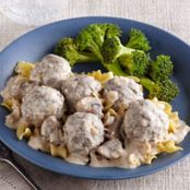Creamy Beef Stroganoff Meatballs