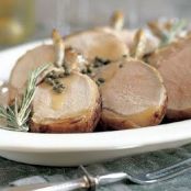 Pork Loin with Green Peppercorn Sauce