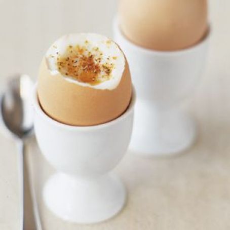 Soft Boiled Egg with Rosemay Chili Salt