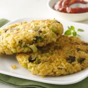 CHEESY BROCCOLI & BROWN RICE PATTIES