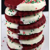 Red Velvet Shortbread Cookies