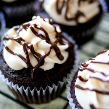 Guiness and Irish Cream Cupcakes