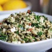 Greek-Style Orzo Salad (no garlic)