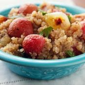 Quinoa with Roasted Radishes and Pearl Onions