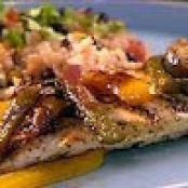 Grilled Chicken with Jalapeno Caramelized Onions