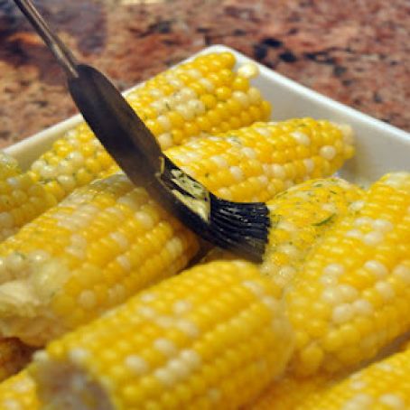 Sides (Grilled Corn on the Cob with Dill Butter)