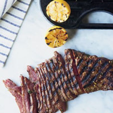 Lemon-and-Garlic-Marinated Flat Iron Steak
